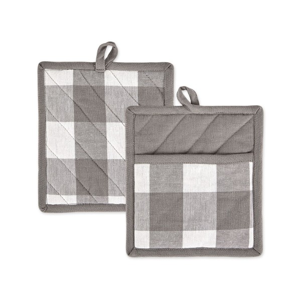 Design Import Buffalo Check Potholder, Set of 2