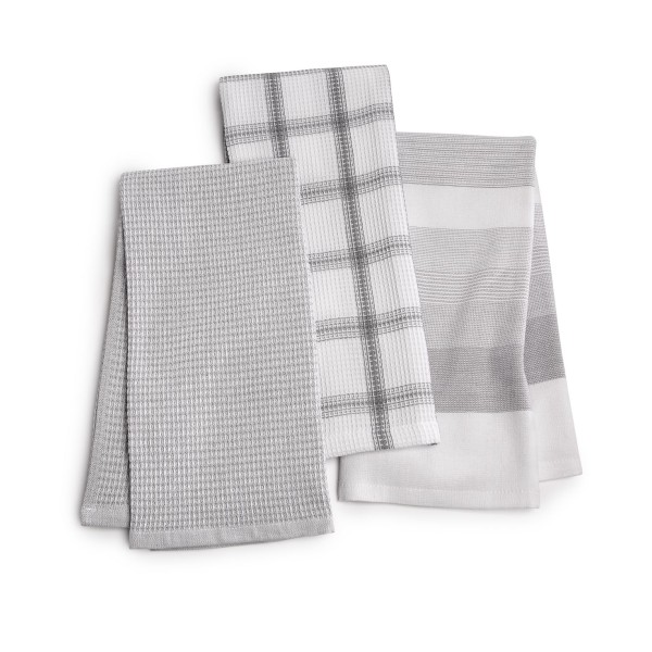 Core 3-Pc. Cotton Gray Towels Set