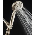 High-Pressure 6-setting Handheld Shower Head with Extra-long 6 Foot Hose