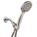 High-Pressure 6-setting Handheld Shower Head with Extra-long 6 Foot Hose