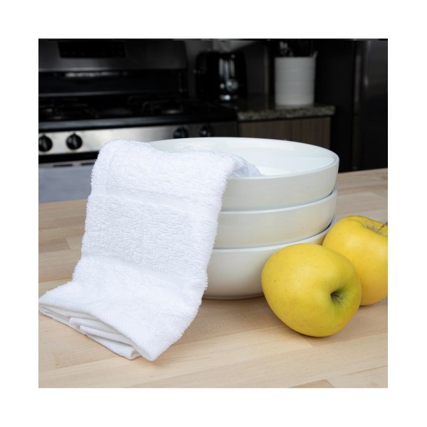 Cotton Kitchen Towels (12 Pack, 15x25 in.) Windowpane Stripes