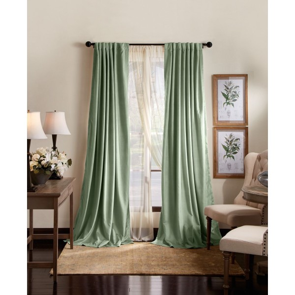 Blackout Velvet Curtain Panel Set, 50