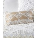 Diamond Embroidered Tassels Decorative Pillow, 14