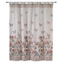 Butterfly Garden Printed Shower Curtain, 72