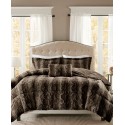 Faux-Fur 4-Pc. Comforter Set, Full/Queen