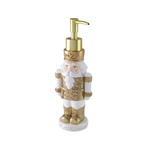 Nutcracker Gold Holiday Resin Soap/Lotion Pump