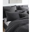 Velvet Houndstooth 3 Piece Comforter Set, Full/Queen