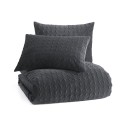 Velvet Houndstooth 3 Piece Comforter Set, Full/Queen