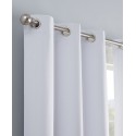 100% Absolute Zero Blackout Solid Textured Curtain Panel, 84