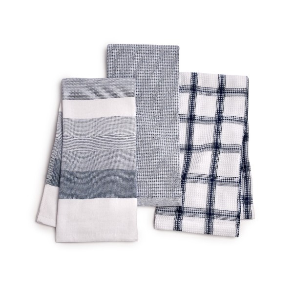 Core 3-Pc. Cotton Blue Towel Set