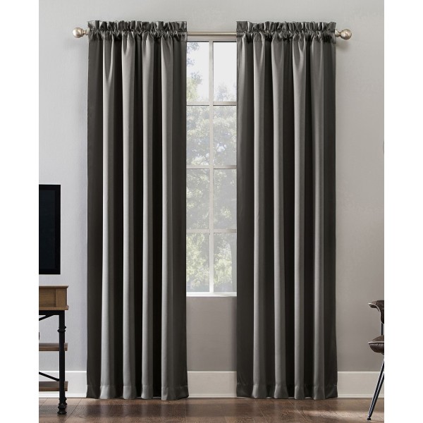 Theater Grade Blackout Rod Pocket Curtain Panel, 52