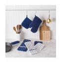 Solid Windowpane Terry Dishtowel, Set of 4