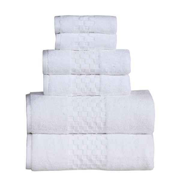 Feather and Stitch 6-Pc. Towel Set