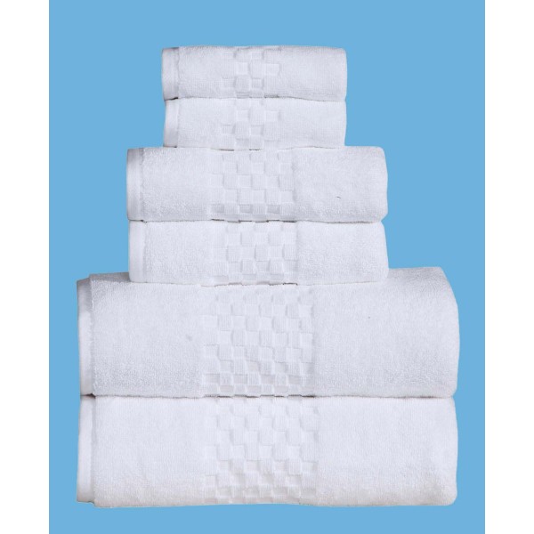 Feather and Stitch 6-Pc. Towel Set