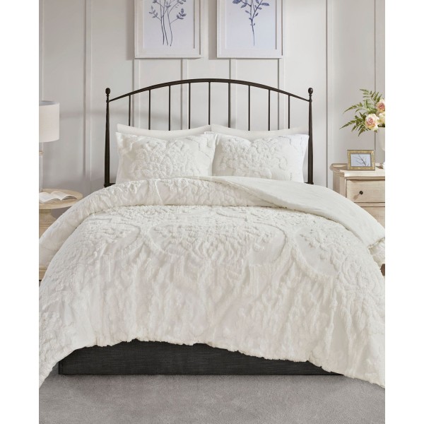 Viola Damask 3-Pc. Comforter Set, Full/Queen