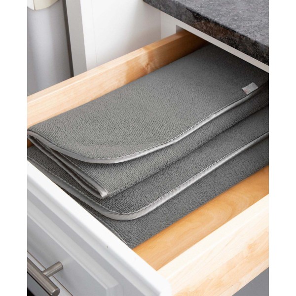 Microfiber Dish Drying Mat Reverses to Mesh